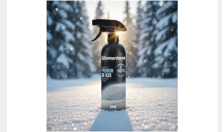 Odmrażacz do Szyb Lusterek Zamków -35C Glimmerstone Atomizer 500ml +GR
