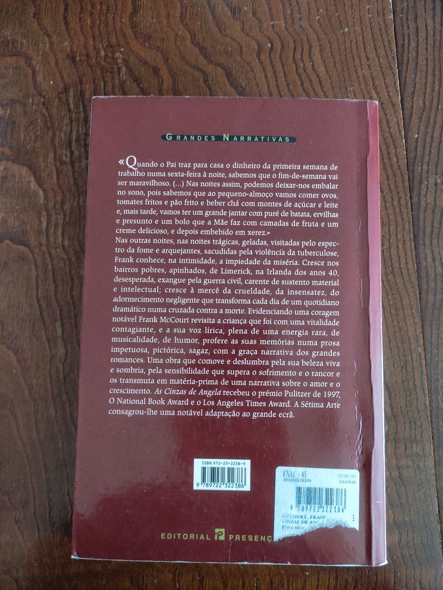 As cinzas de Ângela - Frank McCourt