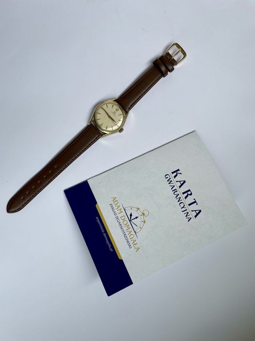 Unisex pozłacana Omega REF. 2830–8 SC. CAL. 420 z 1956 roku