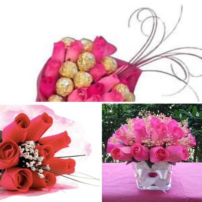 Rosas de Madeira ( uma Rosa de madeira é para empre)