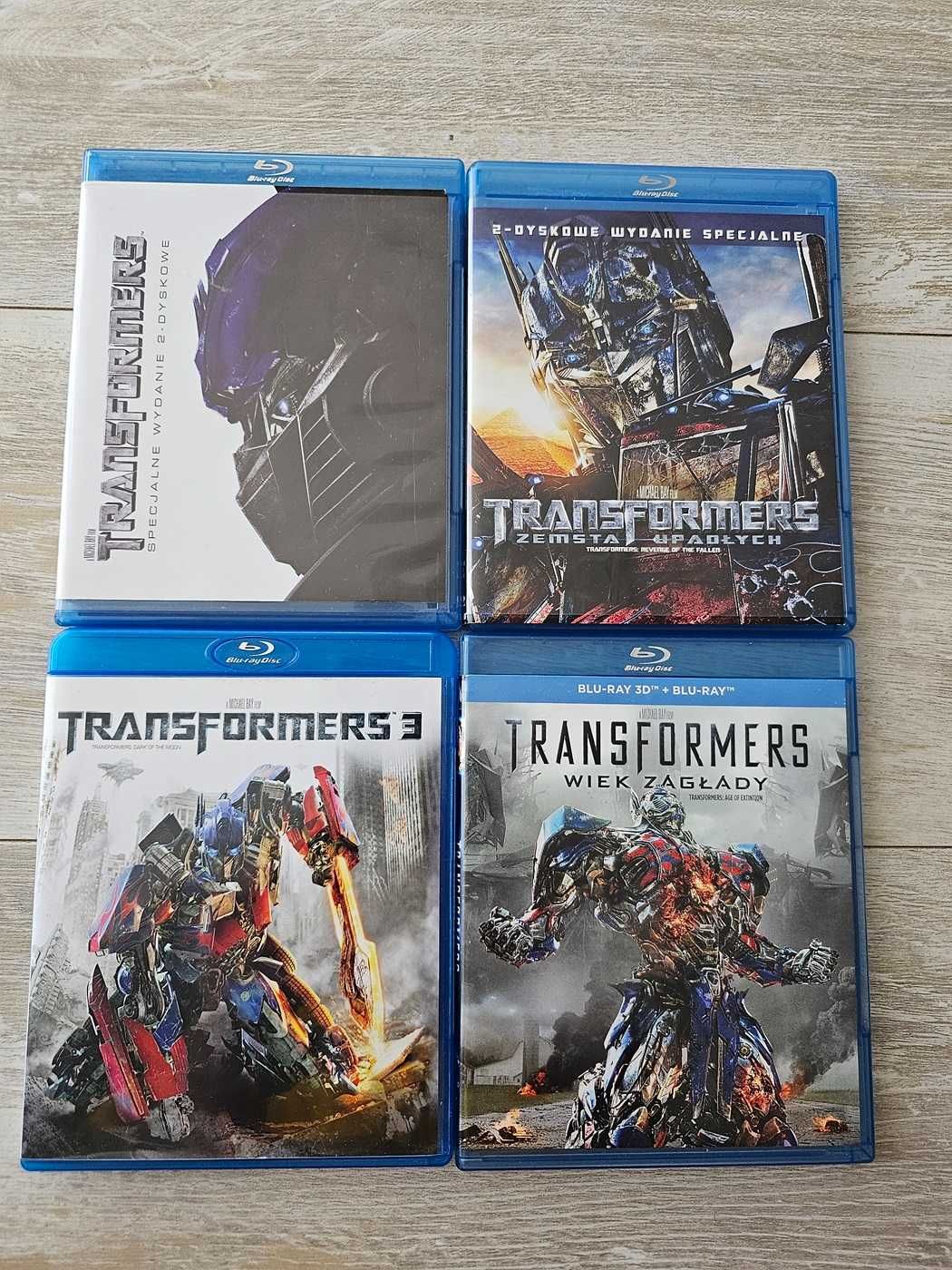 Transformers 1-4, Blu-Ray, kolekcja, lektor PL, stan idealny