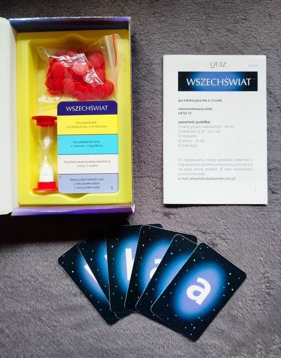 Gra edukacyjna QUIZ Wszechświat
