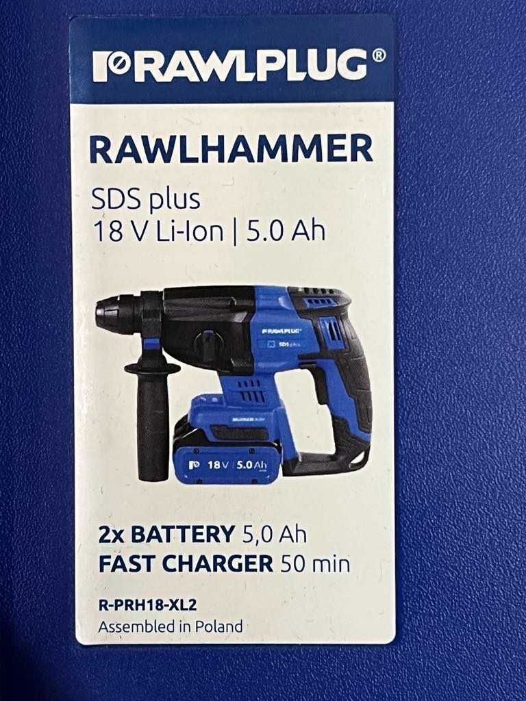 Rawlplug R-PRH18-XL2 Akumulatorowa Młotowiertarka SDS Plus/Komis