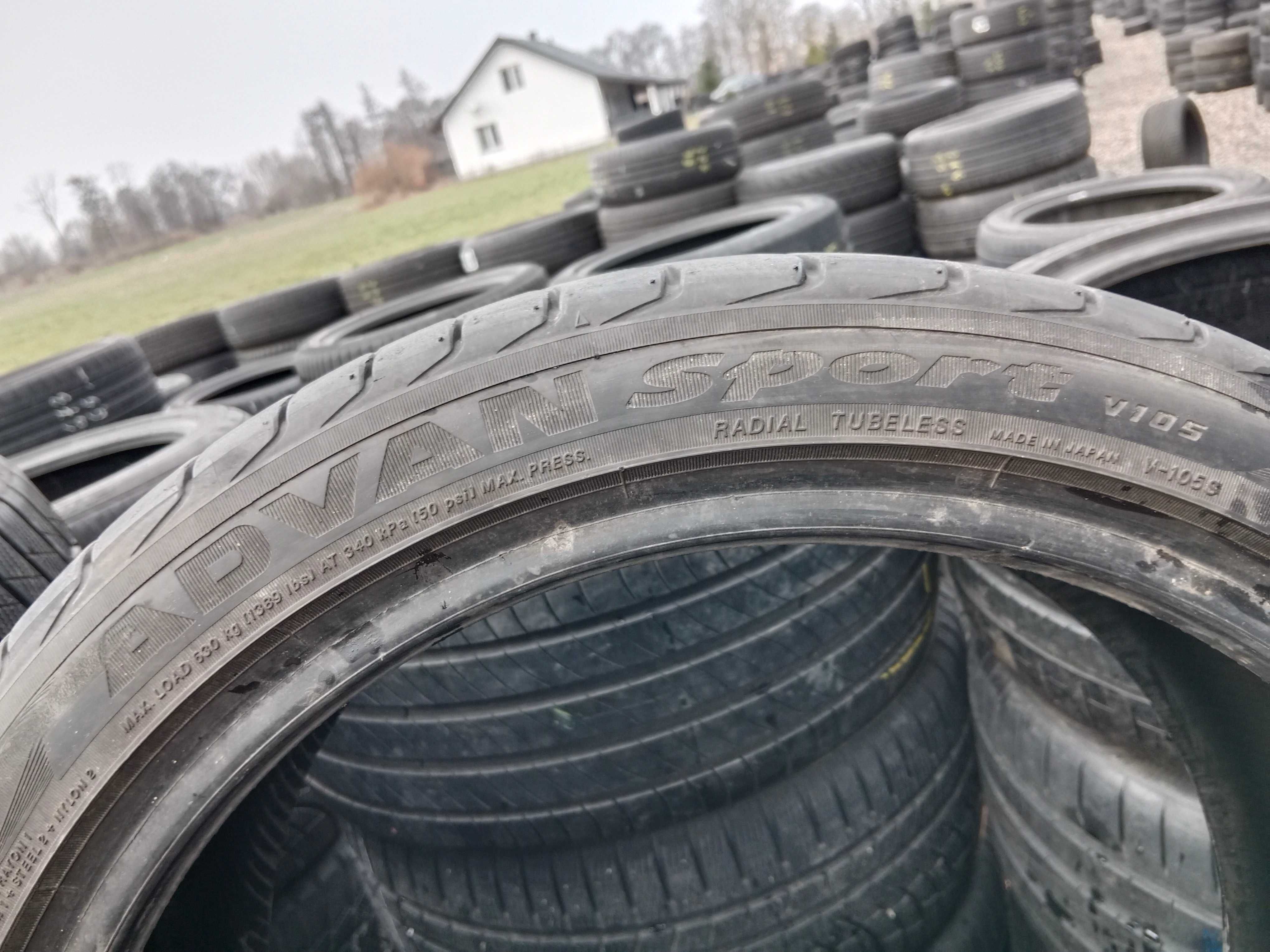 Opona używana 225/40R18 Advan Sport V105 1szt.