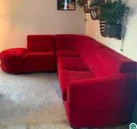 Sofa czerwona rozkładana