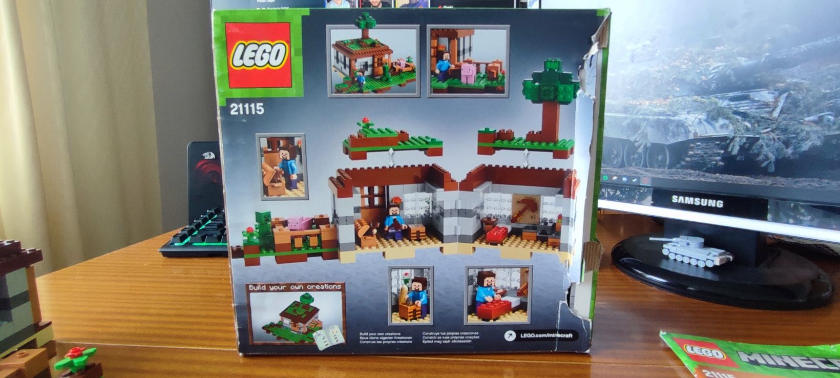 LEGO MINECRAFT 21115 Pierwsza noc Niekompletny