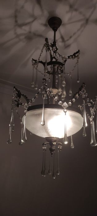 Candeeiro em cristal antigo