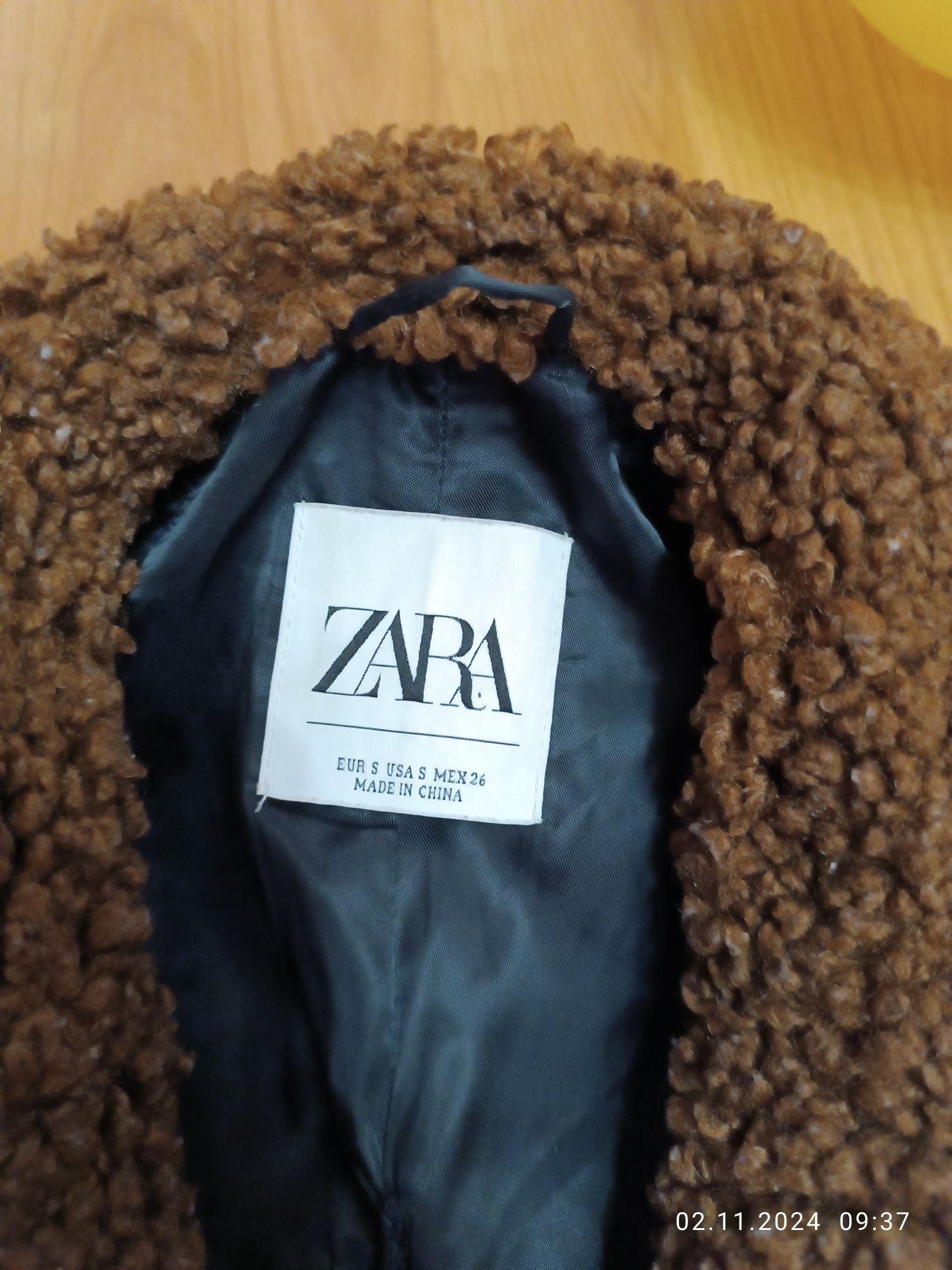Шуба тедди барашек zara