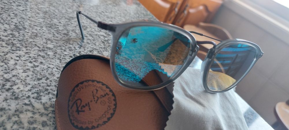 Óculos de sol ray ban espelhados degrade