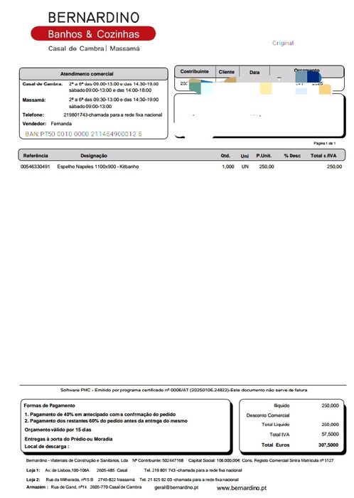 Espelho com LED's e desenbaciador