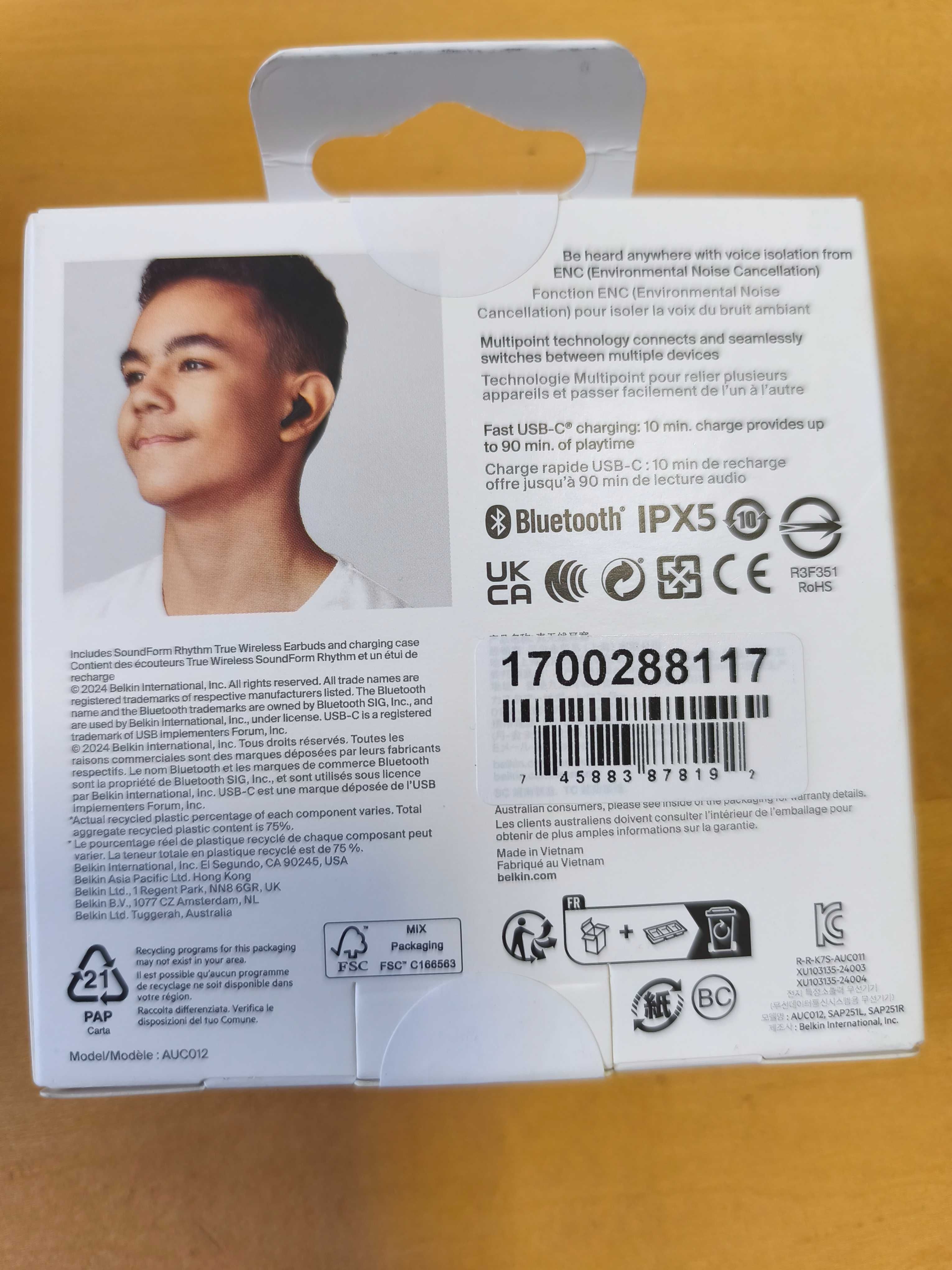 Auriculares sem fios Belkin -novos