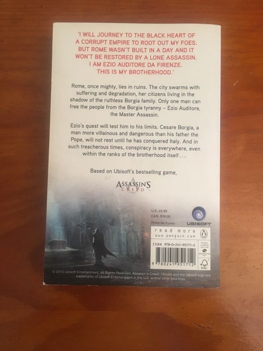 Assassins Creed Brotherhood de Oliver Bowden