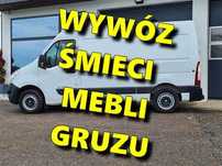 WYWÓZ GRUZU,ŚMIECI,MEBLI.Utylizacja Odpadów.Sprzątanie Mieszkań