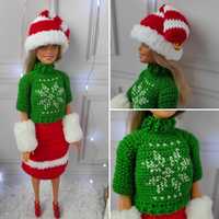 Новорічний костюм для Барбі "Санта 2"