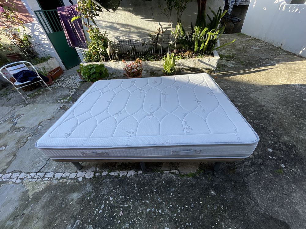 Colchão mais extrato cama casal