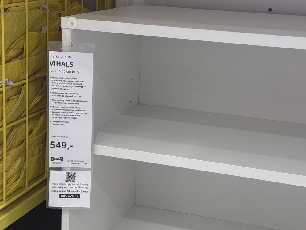 Szafka rtv ikea biala komoda