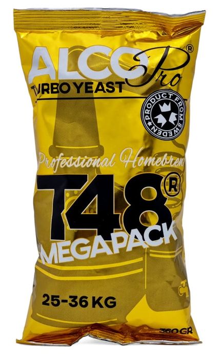 AlcoPro T48 MegaPack  drożdże gorzelnicze  25-36kg 360g