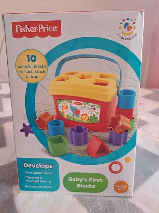 Fisher‑Price сортер‑відерце з кубиками | Абсолютно нове