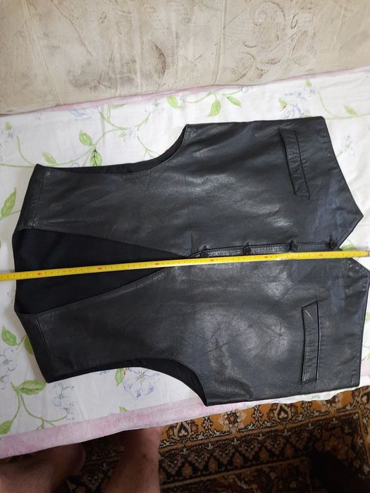 ЖАЛЕТ мужской из НАТУРАЛЬНОЙ КОЖИ высшего качества