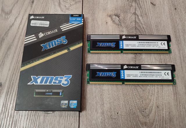 Pamięć RAM Corsair XMS3 8GB ( 2x4GB ) 1333 DDR3