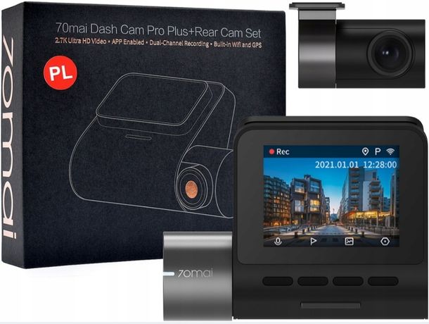Wideorejestrator 70mai A500S Dash Cam Pro Plus+ 2.7K/140/GPS + RC06