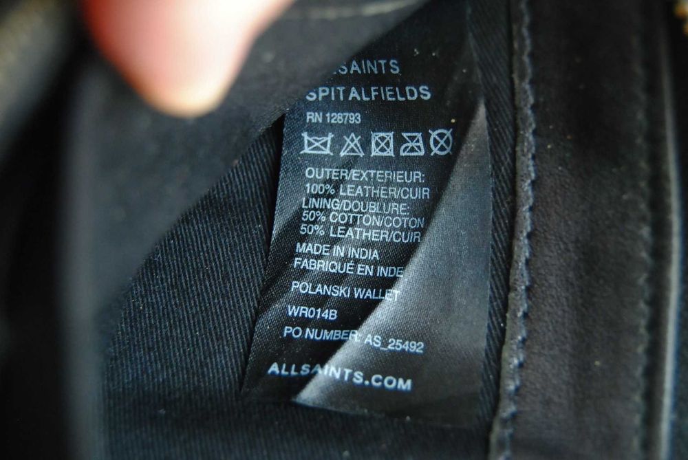Шкіряний гаманець Allsaints вінтаж / кожаный кошелек