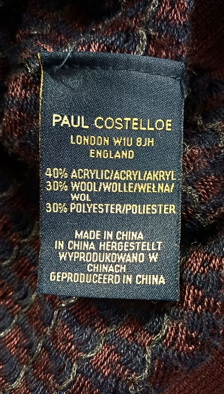 Sweterek męski Paul Costelloe London rozmiar M , wool 30 %