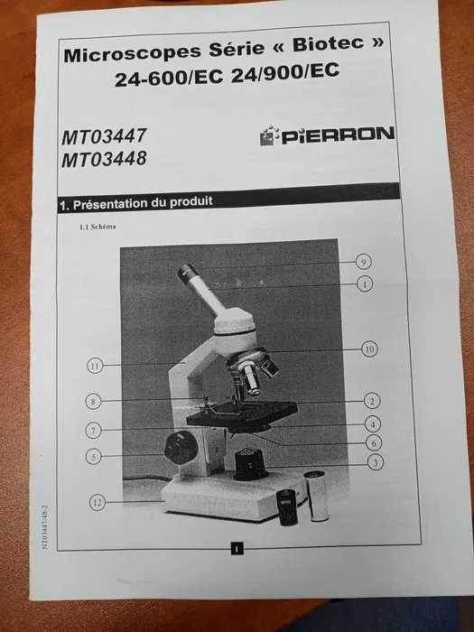 Mikroskop biologiczny Biotec firmy Pierron- LED