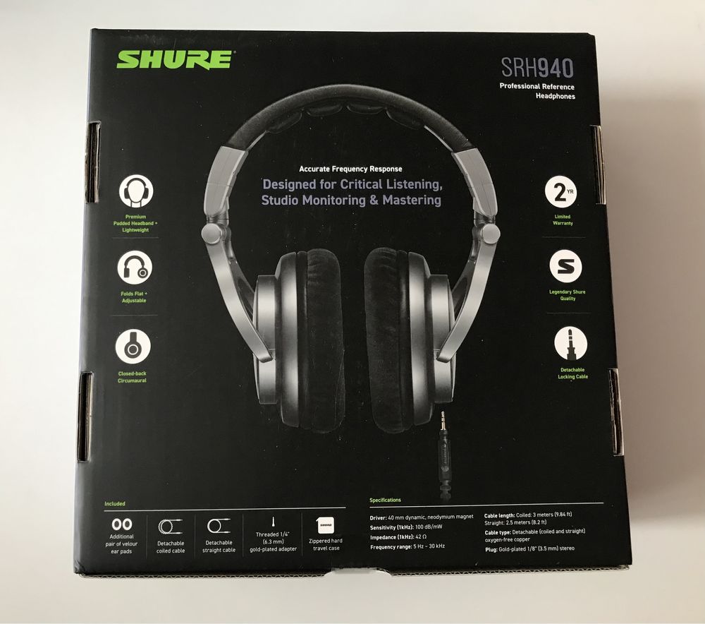 Наушники Shure SRH 940