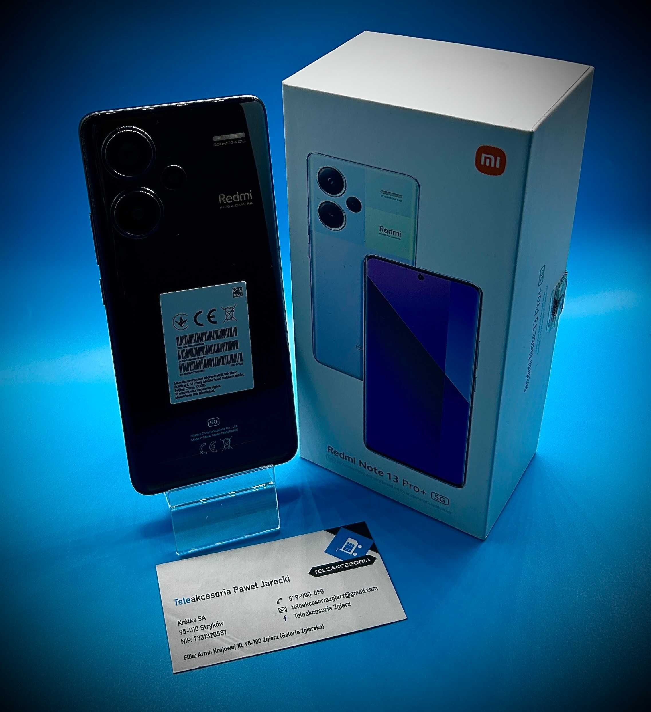 XIAOMI Redmi Note 13 PRO+ 12/512 GB Midnight Black IGŁA! Teleakcesoria