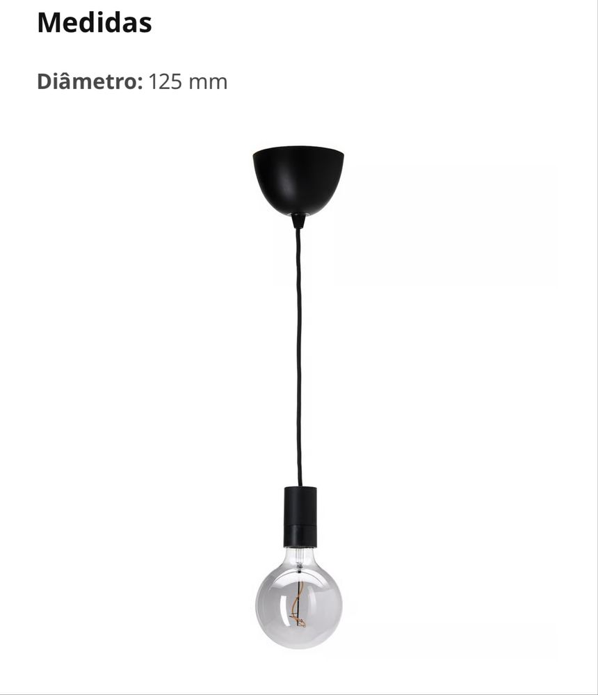 Candeeiro de teto Ikea EMBALADO