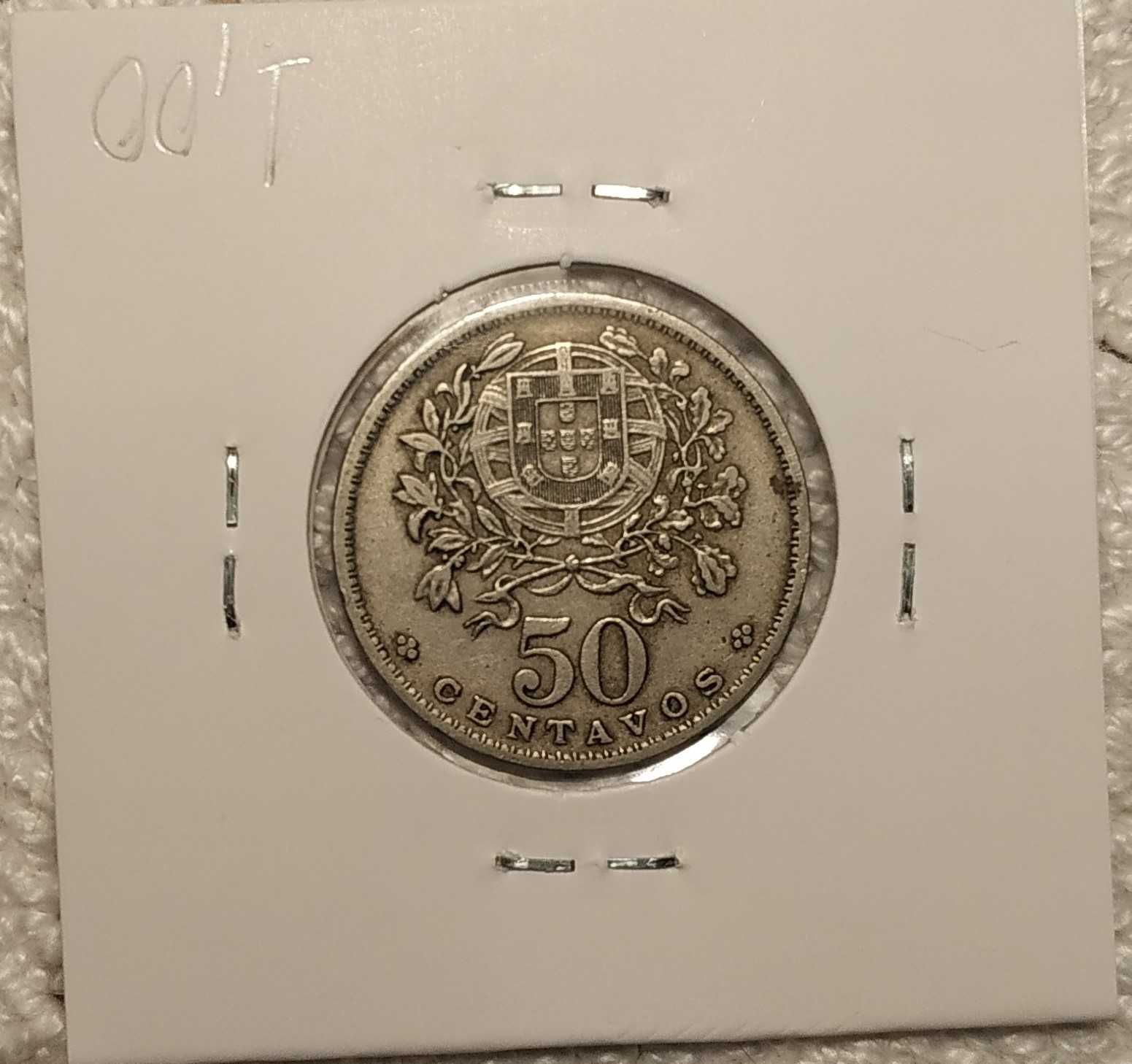 Portugal - moeda de 50 centavos de 1928