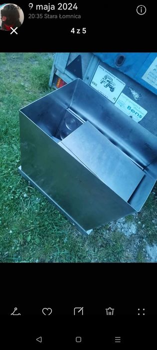 Basen/wózek gastronomiczny ze stali nierdzewnej