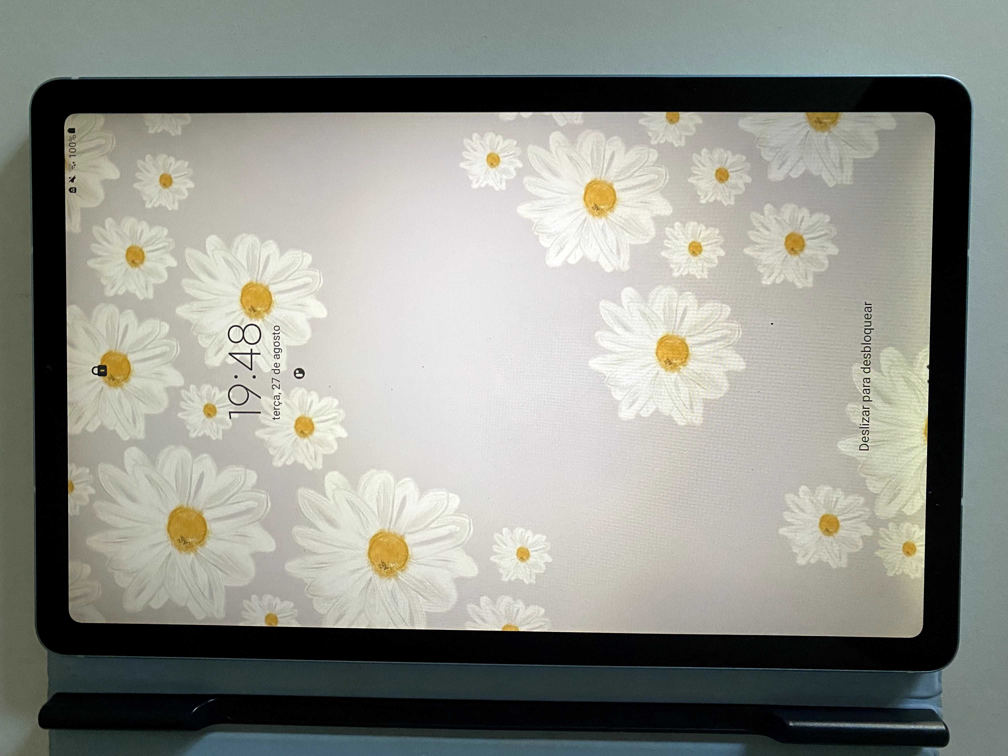 Tablet Samsung S6 lite, 128gb, azul bebé com S Pen e capa magnética