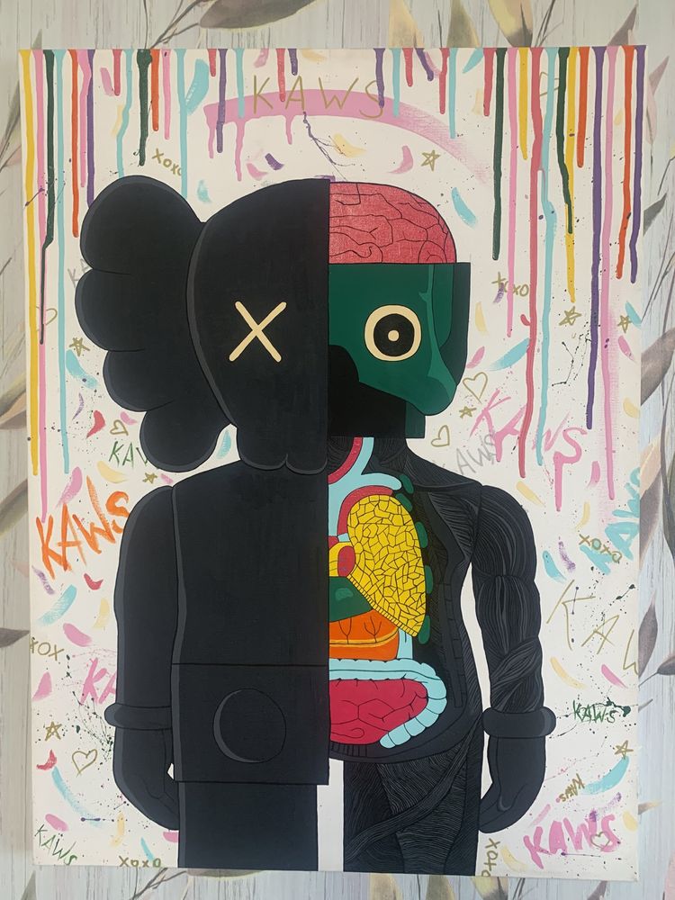 KAWS Картина Акрилом