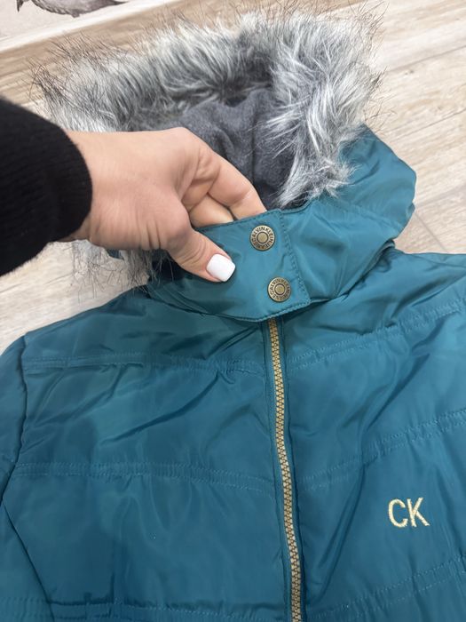 Зимовий пуховик пальто для дівчинки 10-12років Calvin Klein бу