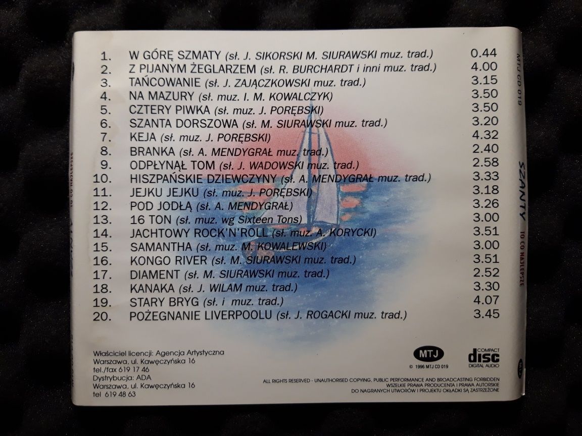 Szanty - To Co Najlepsze (CD, 1996)