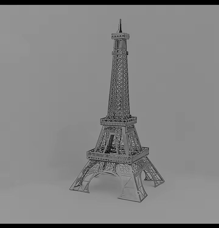 Wieża Eiffla puzle metalowe 3D seria kolekcjonerska budowle świata.