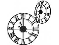 Zegar ścienny retro loftowy rzymski metalowy 50cm ścienny na ściane
