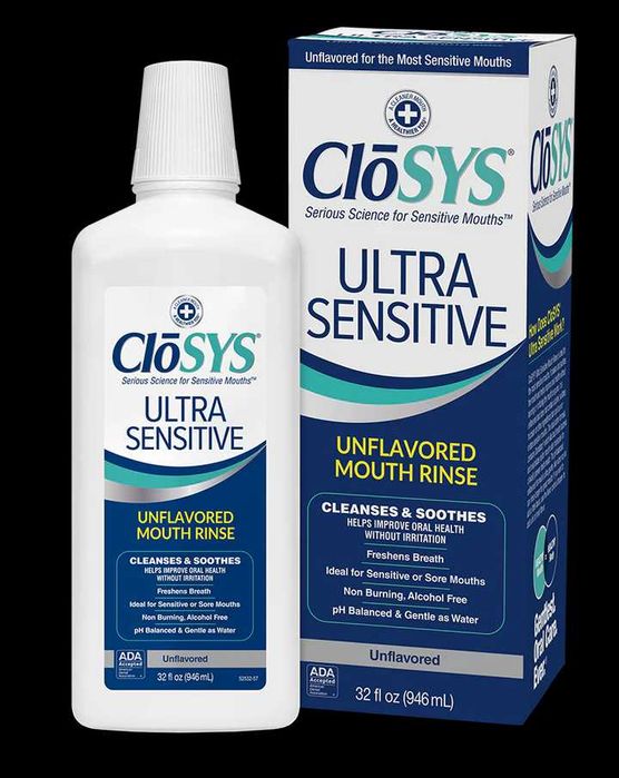 CloSYS Ultra Sensitive 946мл розроблений американським пародонтологом