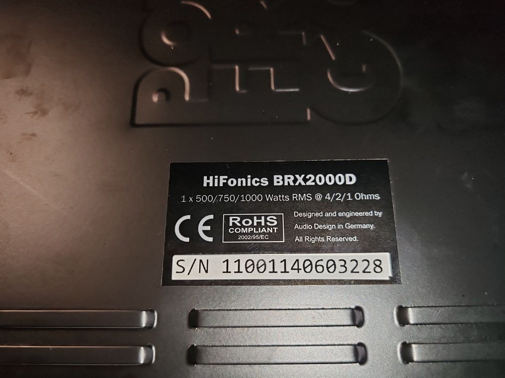 Wzmacniacz hifonics brutus 1000w RMS