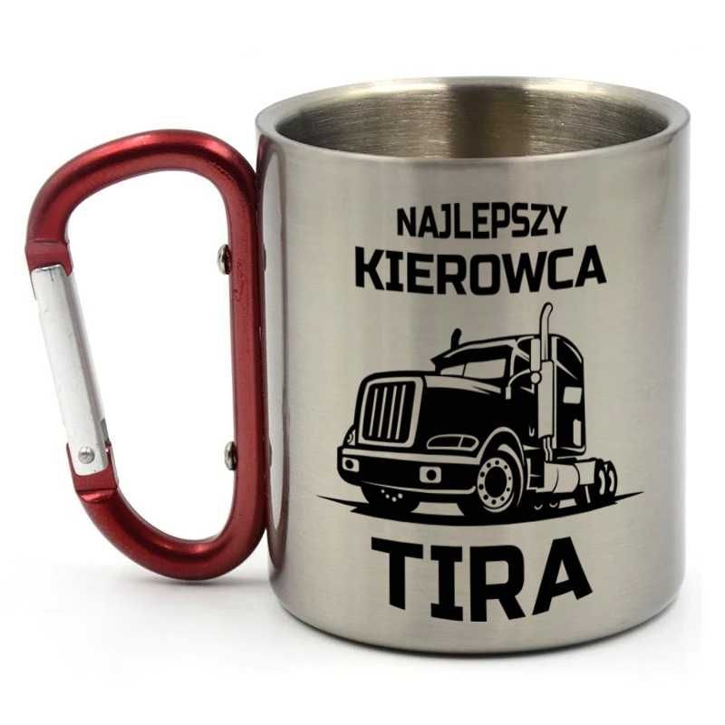 Kubek z karabińczykiem - Najlepszy kierowca TIRa, 300ml (NOWY)