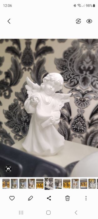 Ангел гипсовый 42 см