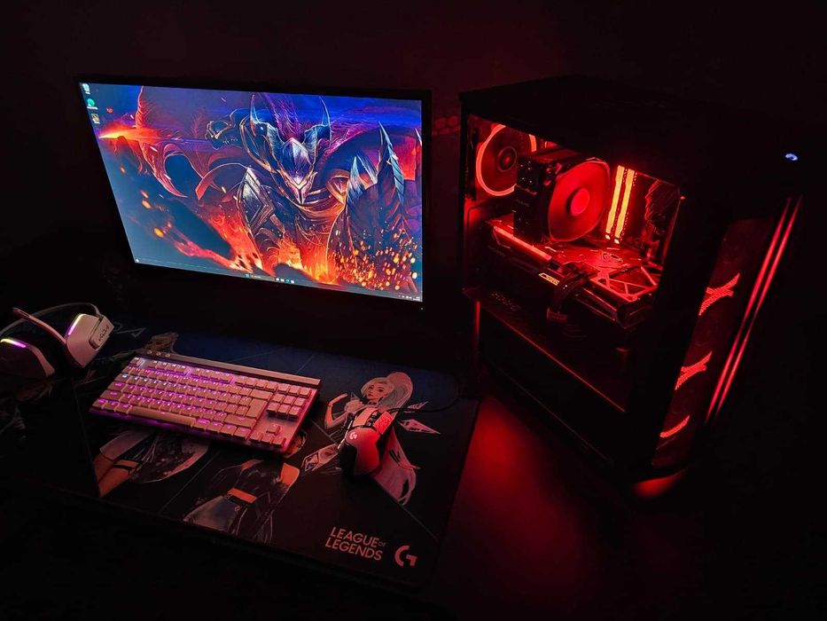 Komputer Gamingowy R5 5600X/B550/16GB/256+480SSD/RX6700XT/650W/W11P