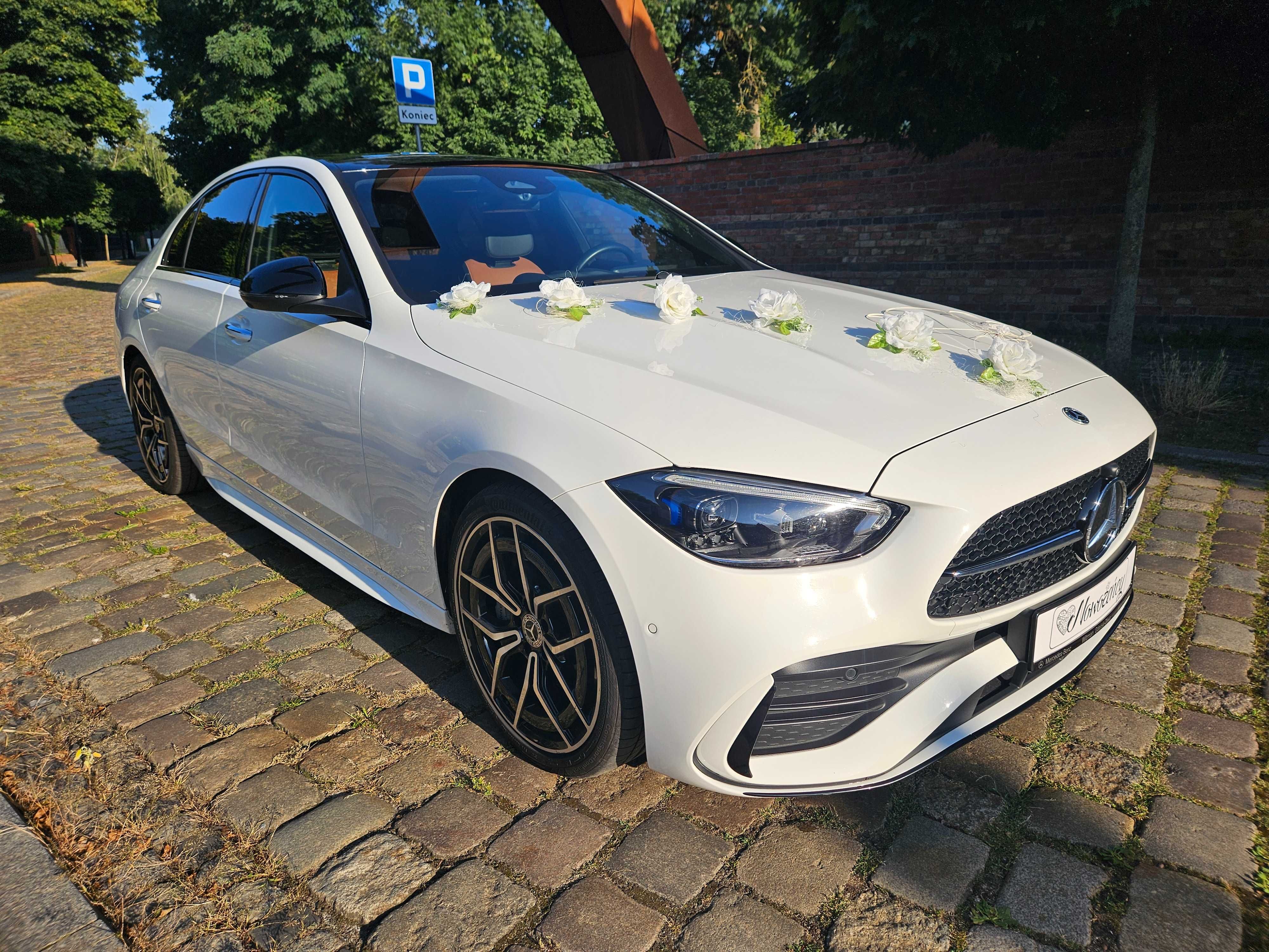 Mercedes C klasa AMG na ślub! Nowy model, luksus – WOLNE TERMINY 2025!