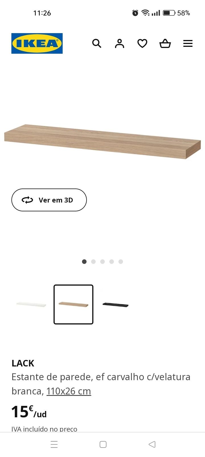 Vendo estantes de parede IKEA