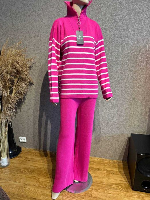 Новый.Розовый женский костюм овер сайс