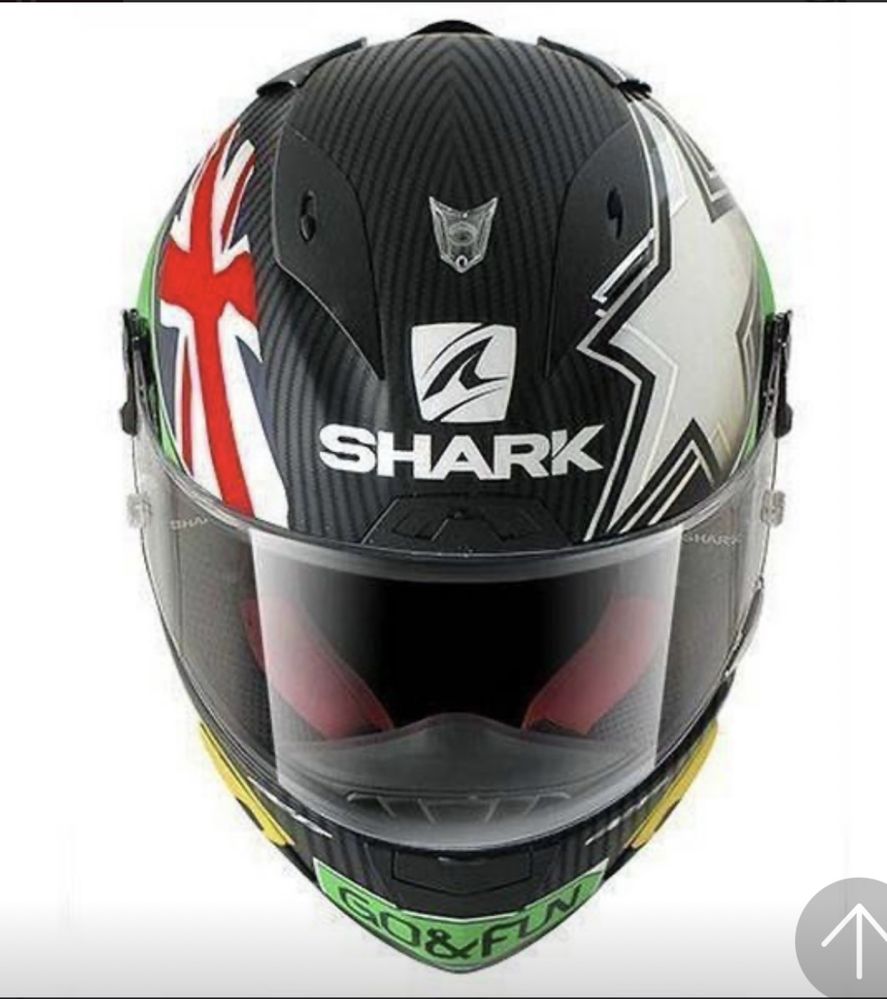Scott Redding Shark Race-R Pro Carbo & Fun Helmet, Size: M 57-58