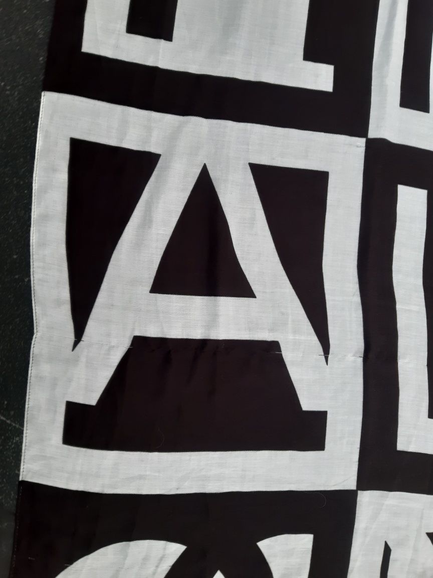 Chusta bawełna chanel xl biel.czerń