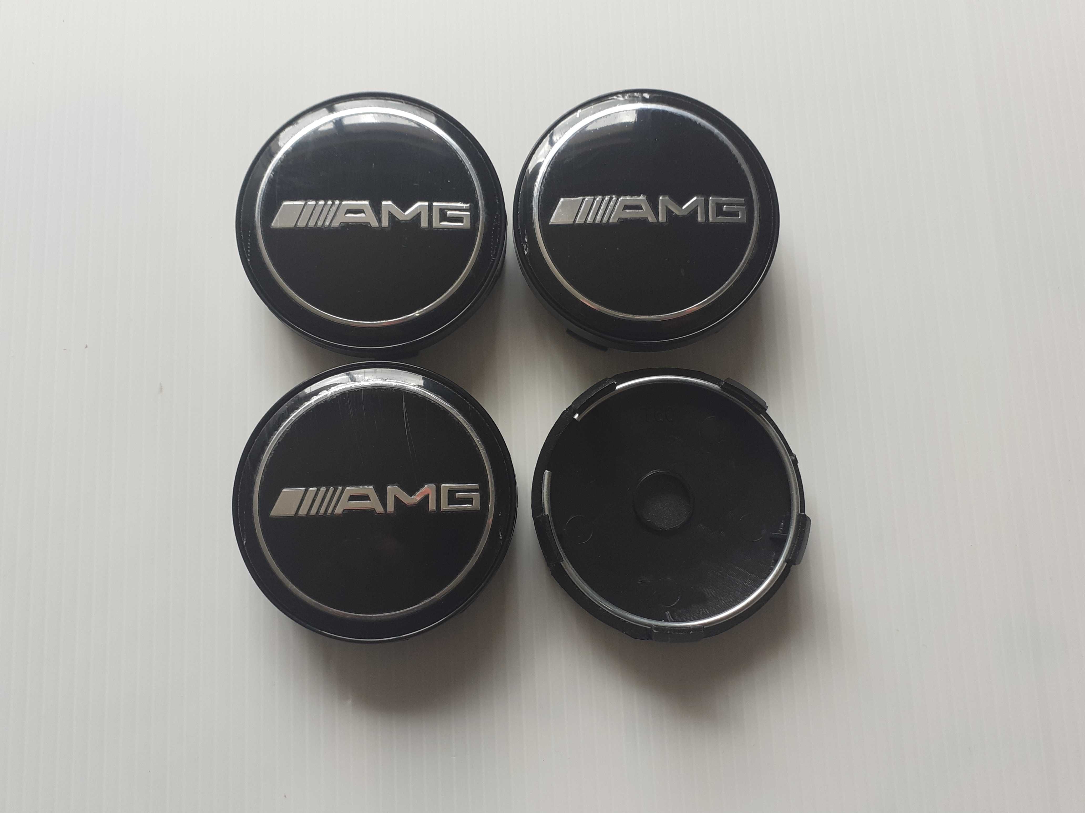 Centros/tampas de jante completos e emblemas Mercedes AMG